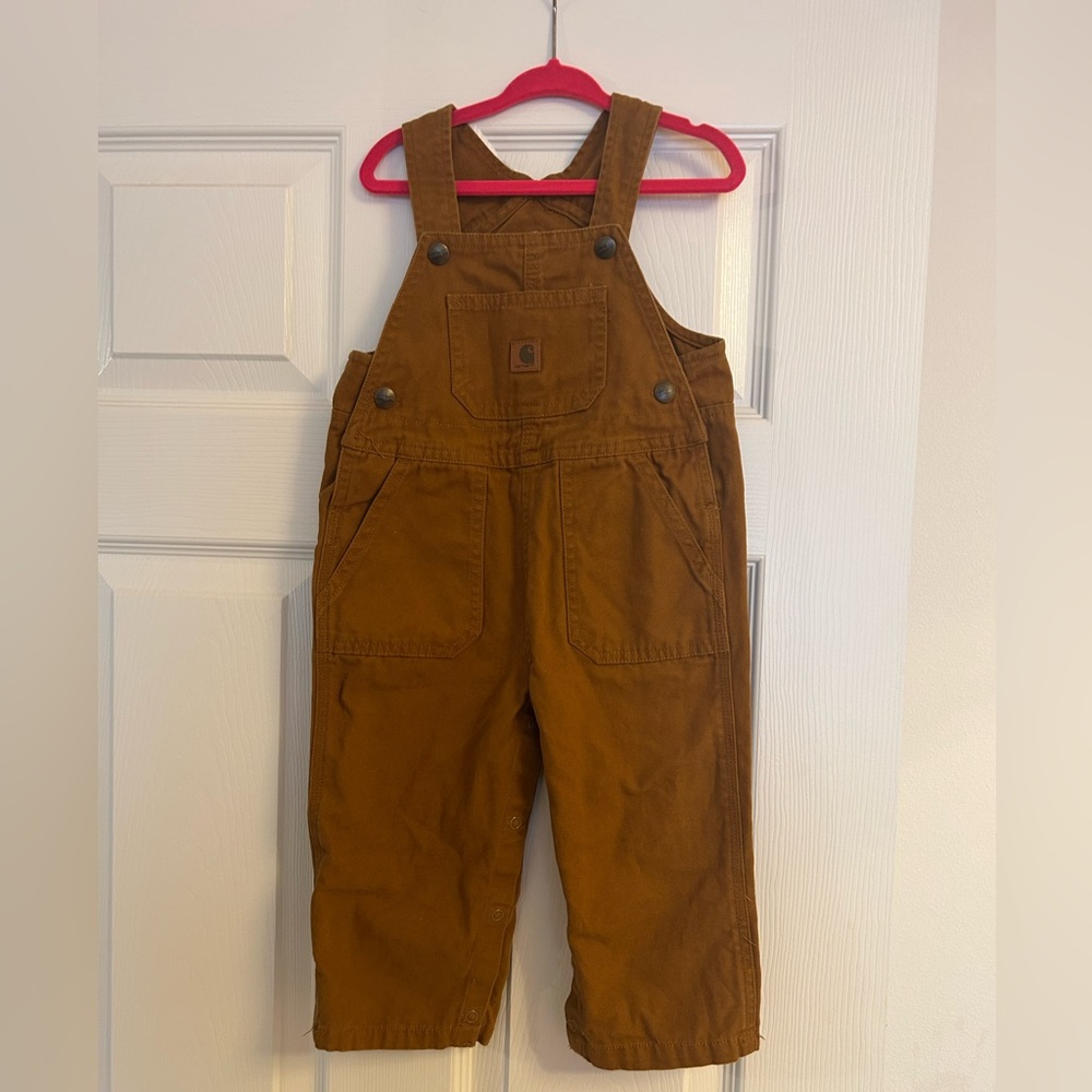 SOLD Carhartt Brown Overalls Classic Workwear Design